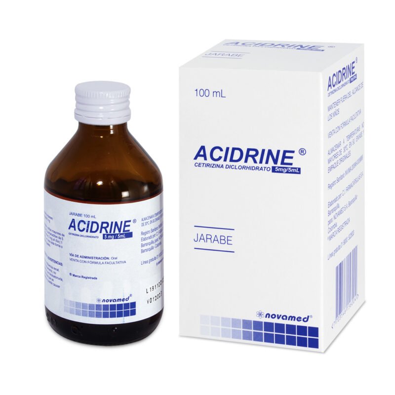 ACIDRINE JARABE CETIRIZINA FRASCO X 100 ML (NOVAMED)