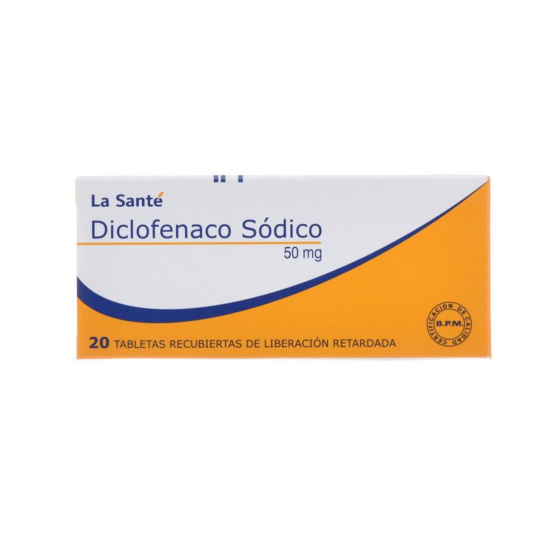 DICLOFENACO 50 MG CAJA X 20 TABLETAS (LA SANTE)