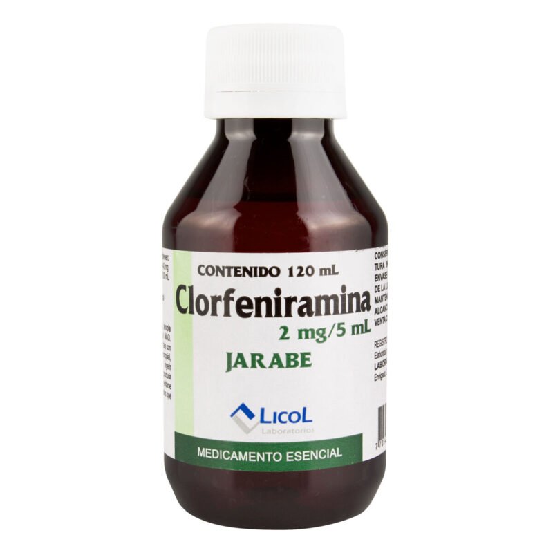 CLORFENIRAMINA JARABE FRASCO X 120 ML (PF)(LICOL)