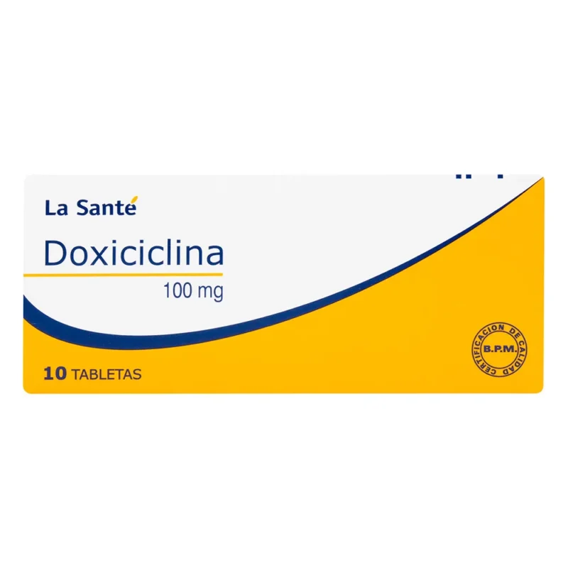 DOXICICLINA 100 MG CAJA X 10 TABLETAS (LA SANTE)