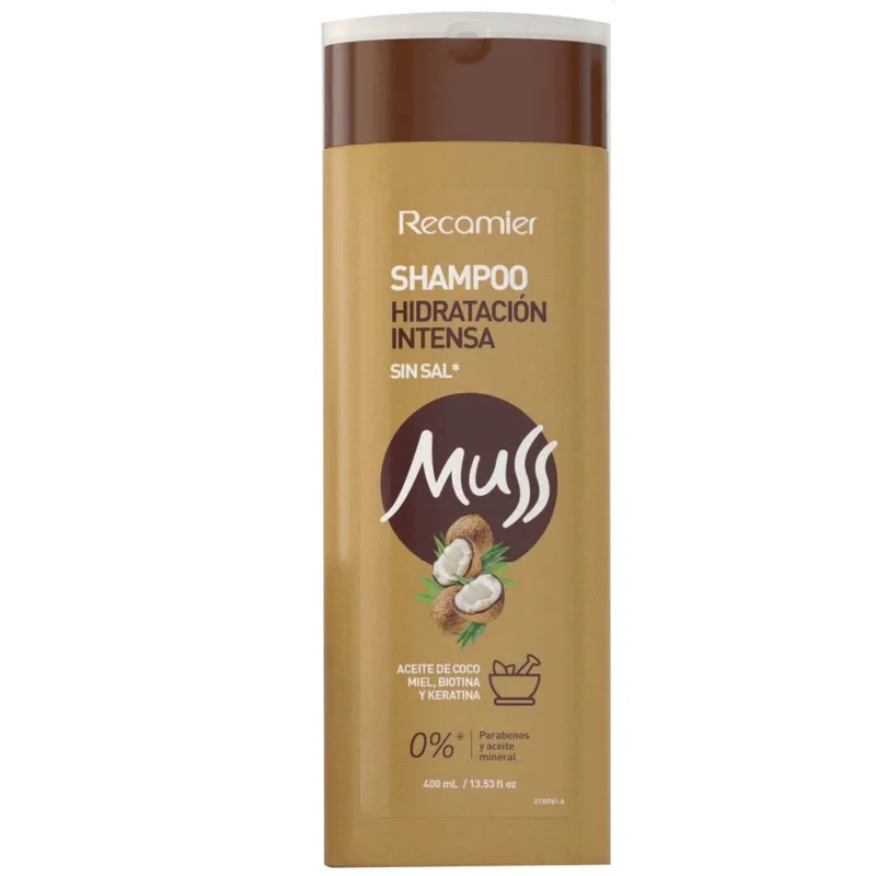 MUSS HIDRATACION INTENSA SHAMPOO FRASCOX 400 ML (RECAMIER)