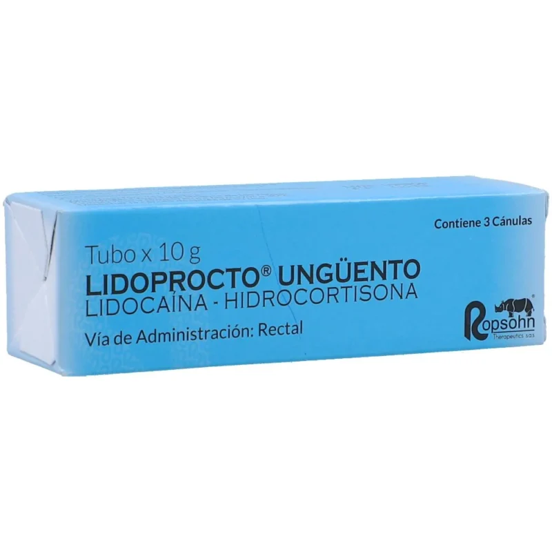 LIDOPROCTO UNGUENTO LIDOCAINA HIDROCORTISONA TUBO  X 10 GR (ROPSOHN)
