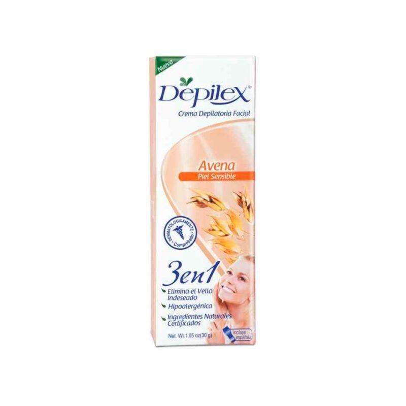 DEPILEX 3 EN 1 AVENA CREMA FACIAL PIEL SENSIBLE TUBO X 30 GR (BELLEZA EXPRESS)