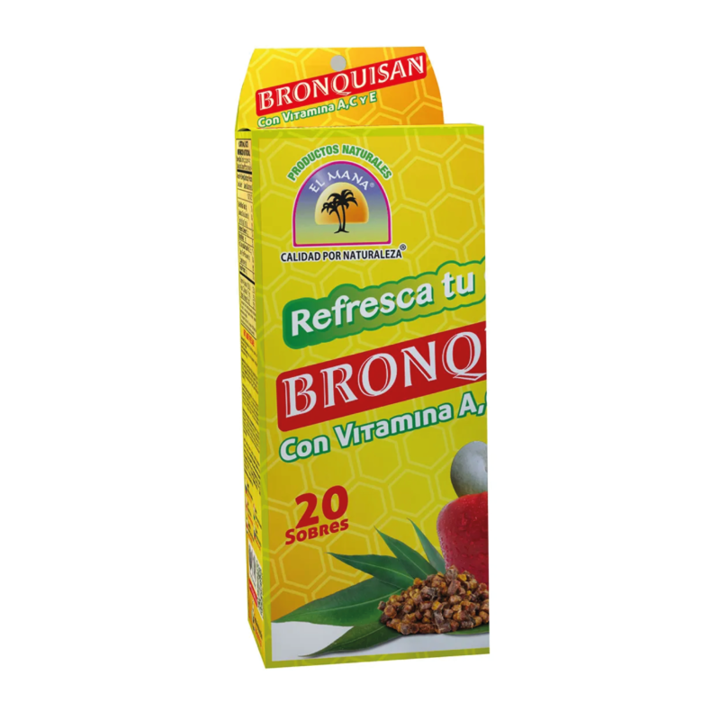 BRONQUISAN TABLETA MASTICABLE CAJA X 20 SOBRES (EL MANA)