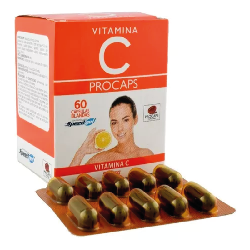 VITAMINA C 500 MG CAJA  X 60 CAPSULAS (PROCAPS)
