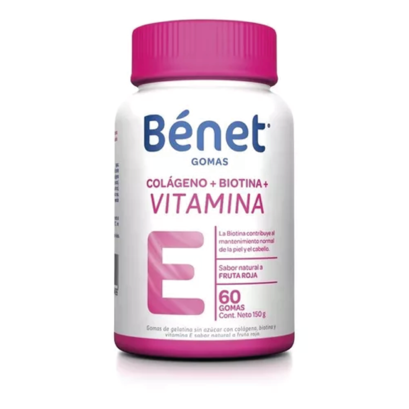 BENET COLAGENO BIOTINA VITAM E FRASCO X 60 GOMAS (NUTRESA)