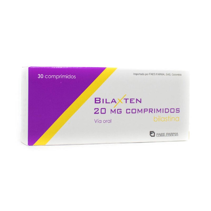 BILAXTEN 20 MG CAJA X 30 COMPRIMIDOS (FAES FARMA)