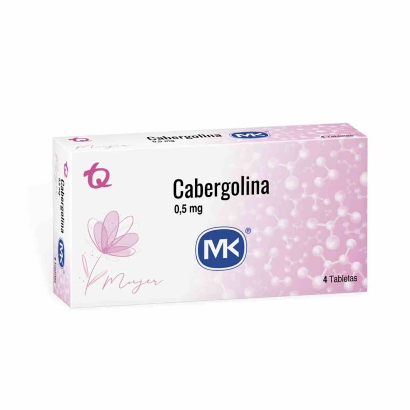 CABERGOLINA 0.5 MG CAJA X 4 TABLETAS (MK)