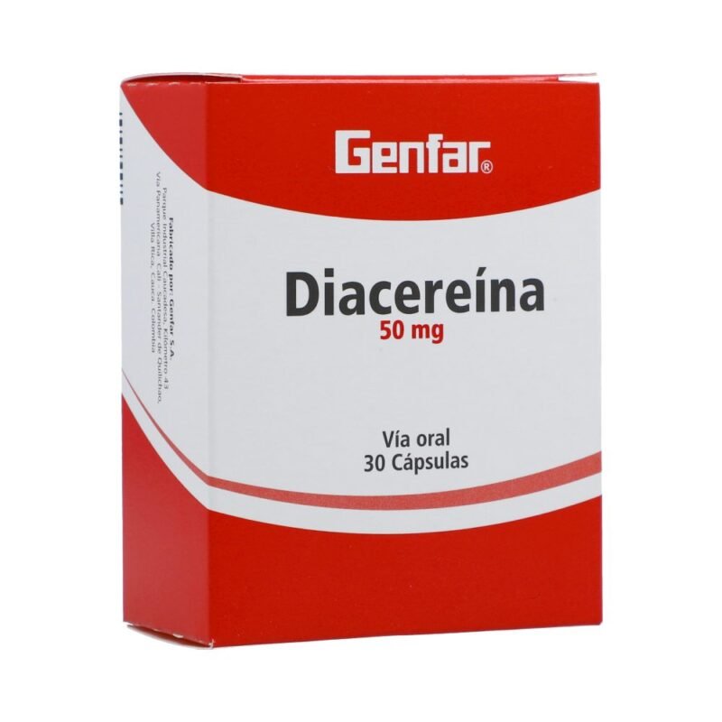 DIACEREINA 50 MG CAJA X 30 CAPSULAS (GENFAR)