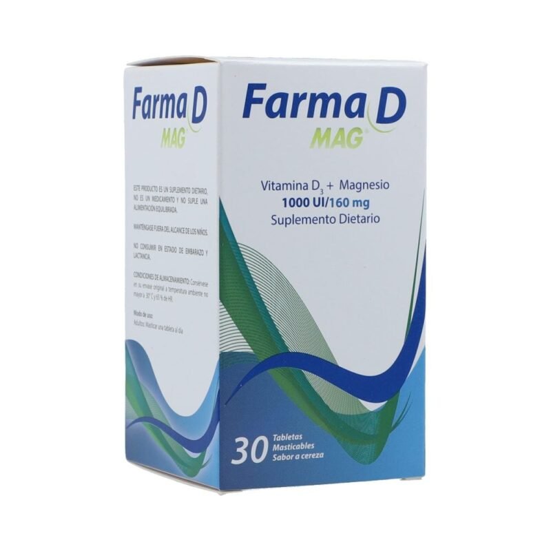 FARMA D MAG 1000/160 MG FRASCO X 30 TABLETAS (GRUPO FARMA)