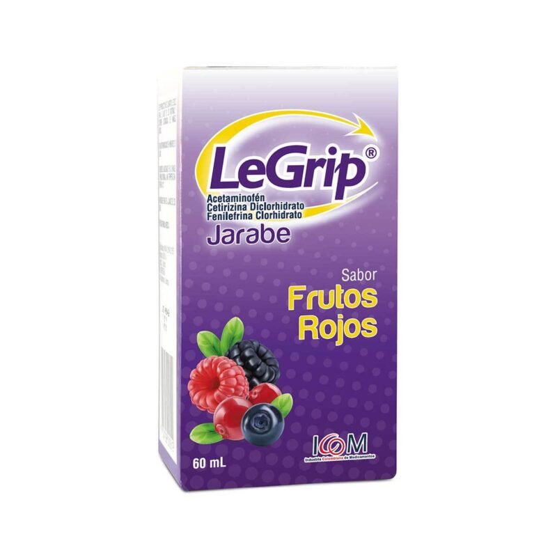 LEGRIP JARABE FRUTOS ROJOS FRASCO  X 60 ML (ICOM)