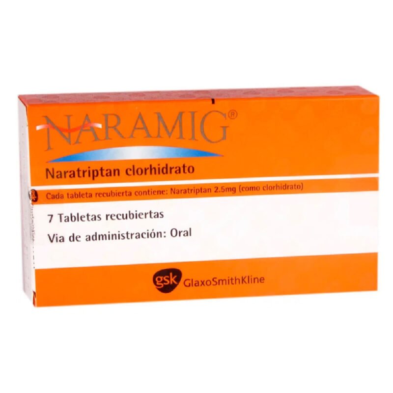 NARAMIG 2.5 MG (NARATRIPTAN)  (GLAXO) X 2 TABLETAS