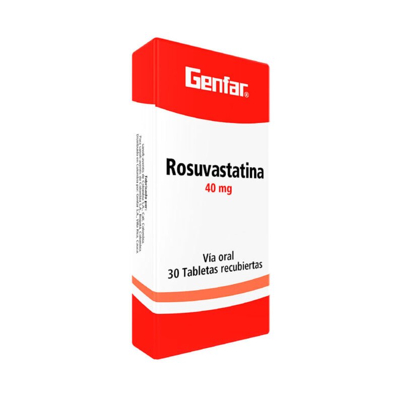 ROSUVASTATINA 40 MGCAJA X 30 TABLETAS (GENFAR)