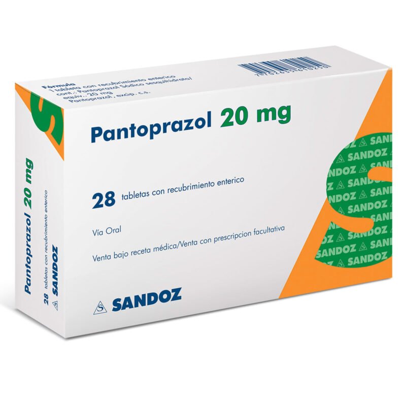 PANTOPRAZOL 20 MG X 28 TABLETAS NOVARTIS