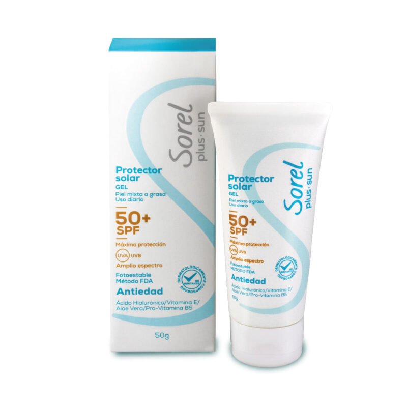 SOREL SUN PROTECTOR SOLAR SPF 50 GEL ANTI EDAD TUBO X 50 GR