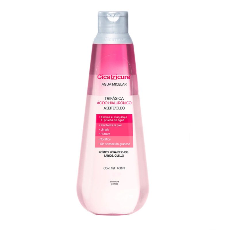 CICATRICURE AGUA MICELAR TRIFASICA X 400 ML (GENOMMA)