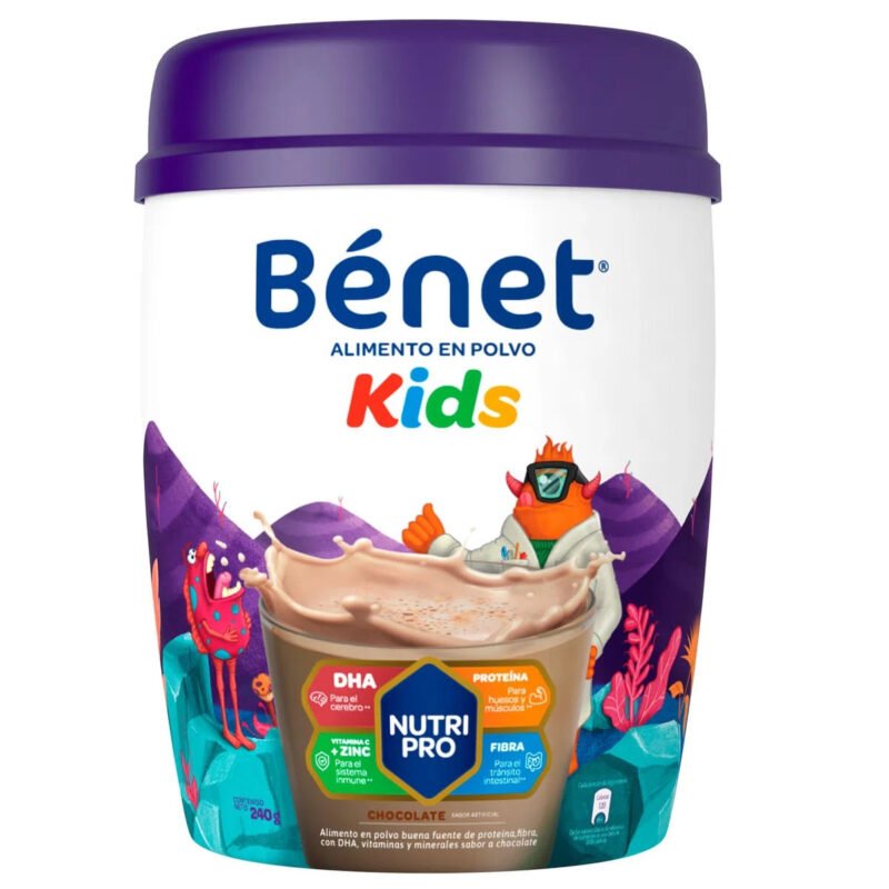 BENET KIDS CHOCOLATE POLVO LATA X 240 GR (NUTRESA)
