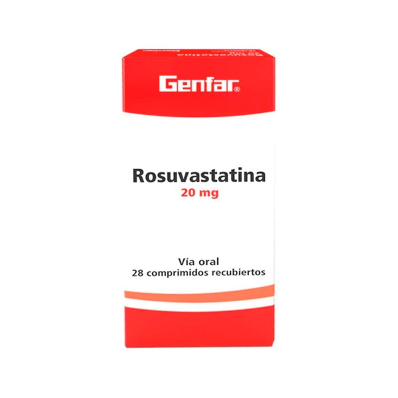 ROSUVASTATINA 20 MG CAJA X 28 TABLETAS (GENFAR)