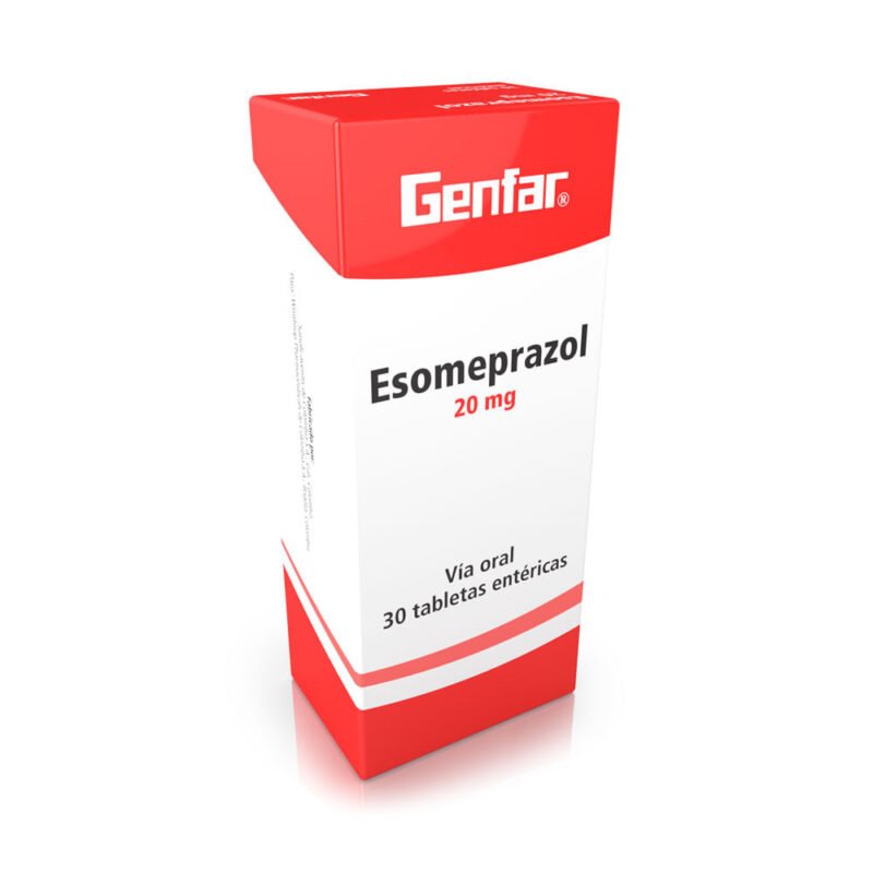 ESOMEPRAZOL 20MG CAJA  X 30 TABLETAS (GENFAR)