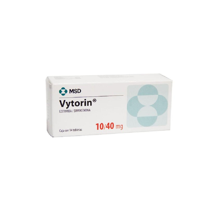 VYTORIN 10/40 MG CAJA X 14 TABLETAS (M SHARP)