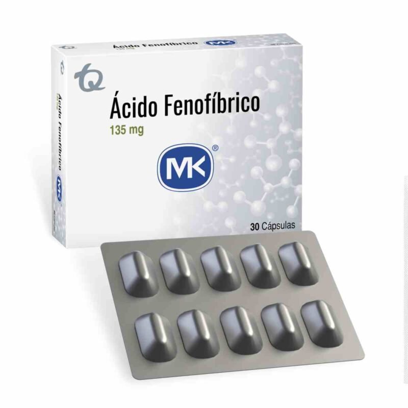 ACIDO FENOFIBRICO 135 MG CAJA X 30 CAPSULAS (MK)