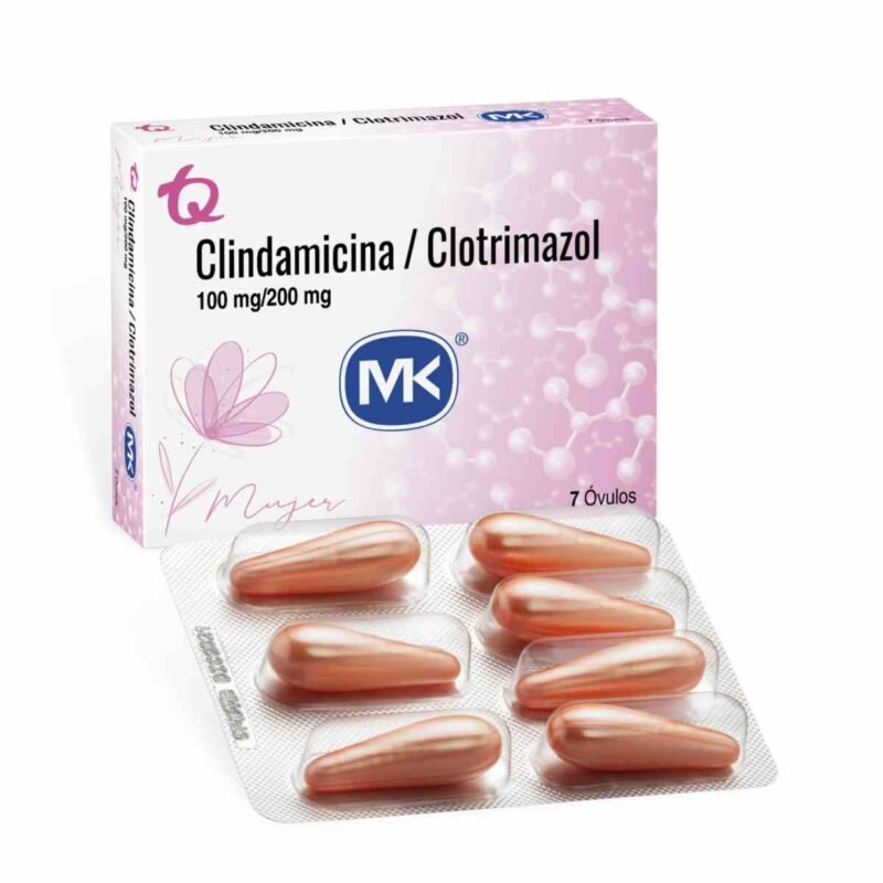 CLINDAMICINA+CLOTRIMAZOL 100MG/200MG CAJA X 7 OVULOS(MK)