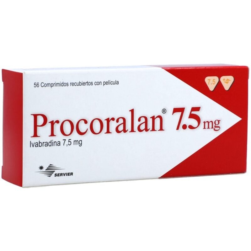 PROCORALAN 7.5 MG IVABRADINA FRASCO X 56 TABLETAS (SERVIER)