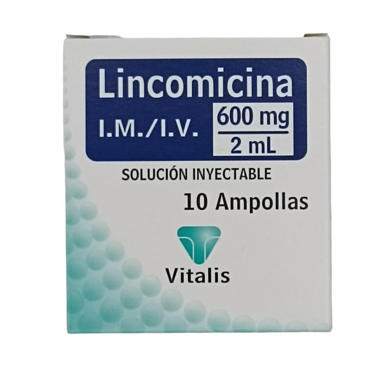 LINCOMICINA 600 MG CAJA X 100 AMPOLLAS (VITALIS)