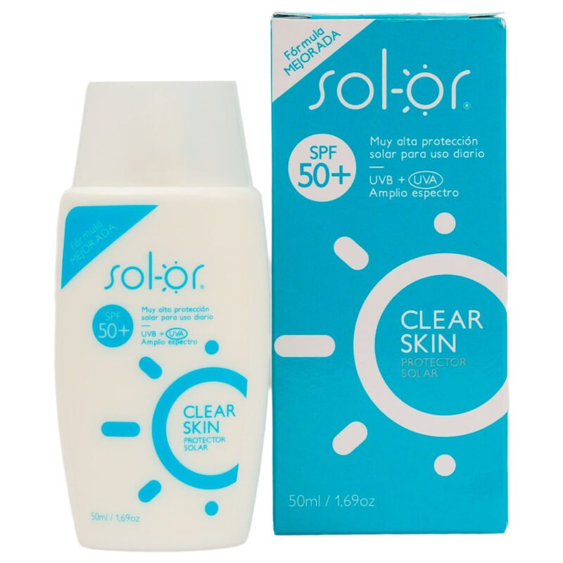 SOLOR CLEAR SKIN SPF 50+ EMULSION FRASCO X 50 ML (QUIFARMA)