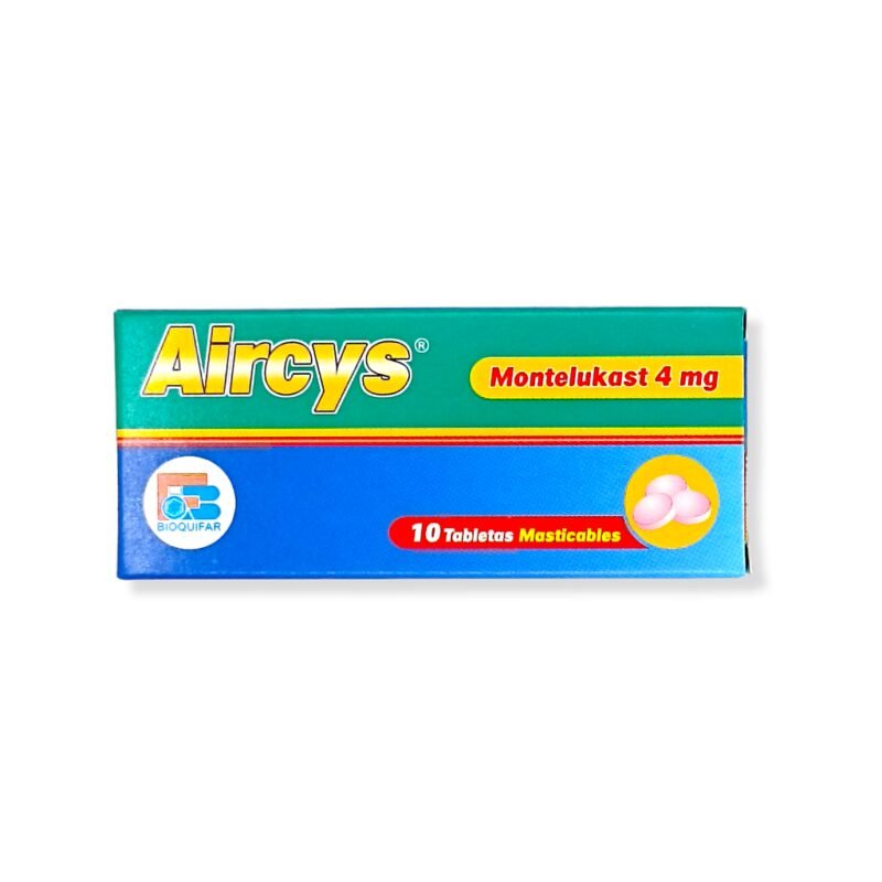 MONTELUKAST AIRCYS 4 MG CAJA X 10 TABLETAS (BIOQUIFAR)