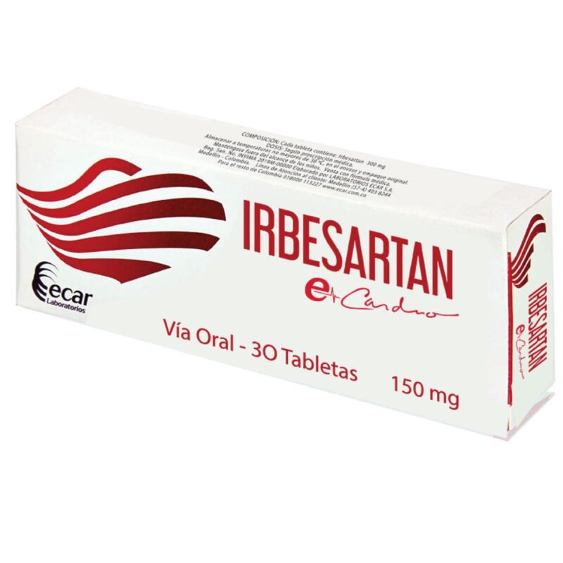 IRBESARTAN 150 MG X 30 TABLETAS (ECAR)