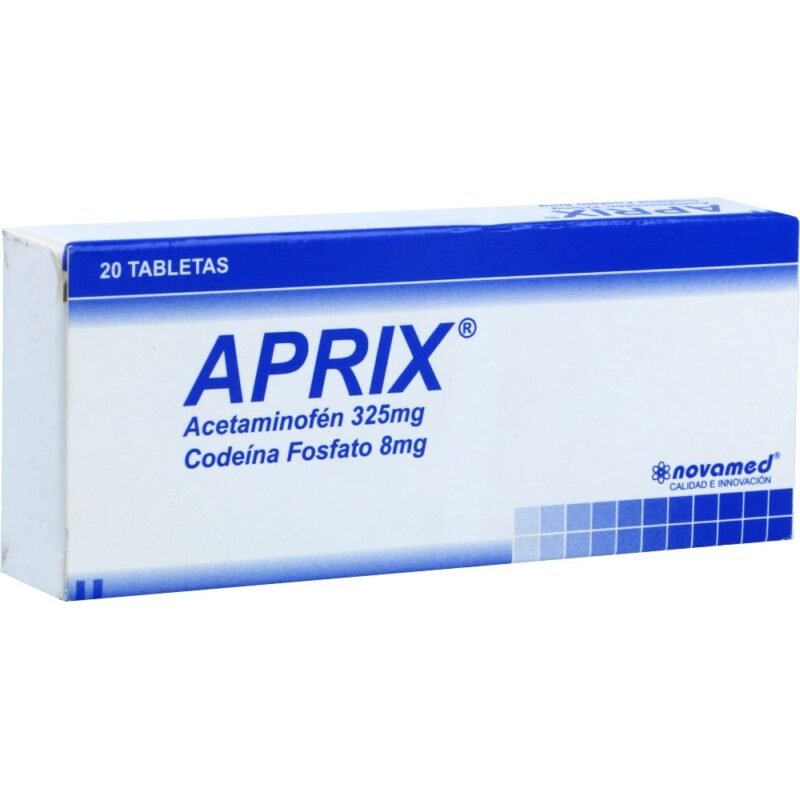 APRIX 325/8 MG CAJA X 20 TABLETAS (NOVAMED)