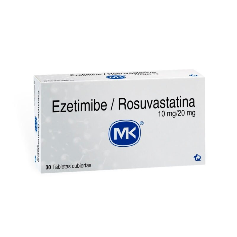 EZETIMIBE ROSUVASTATINA 10/20 MG CAJAM X 30 TABLETAS (MK)