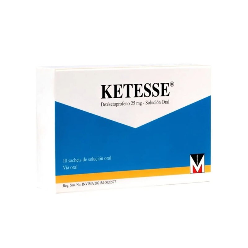 KETESSE 25 MG SOLUCION ORAL CAJA X 10 SACHETS 10 ML (MENARINI)