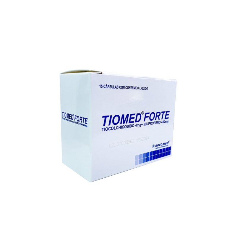 TIOMED FORTE 4/400 MG TIOCOLCHICOCIDO IBUPROFENO CAJA X 15 CAPSULAS (NOVAMED)