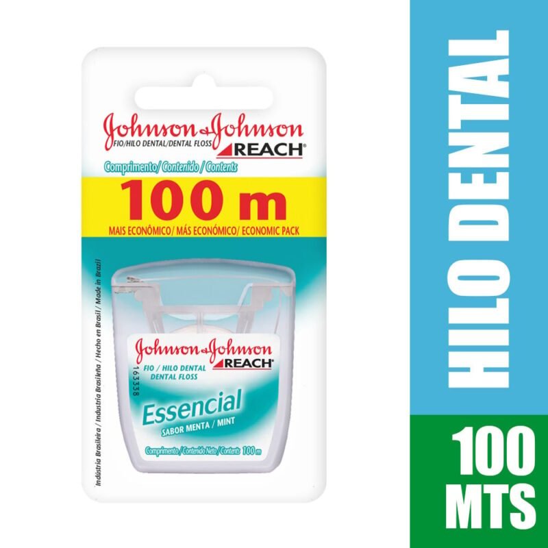 REACH HILO DENTAL ESSENTIAL SABOR MENTA CON CERA DISP. X 100 MTS