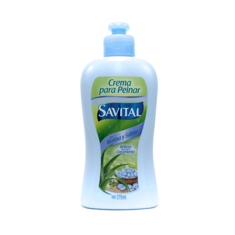 SAVITAL BIOTINA Y SABILA CREMA PEINAR FRASCO  X 275 ML (UNILEVER)