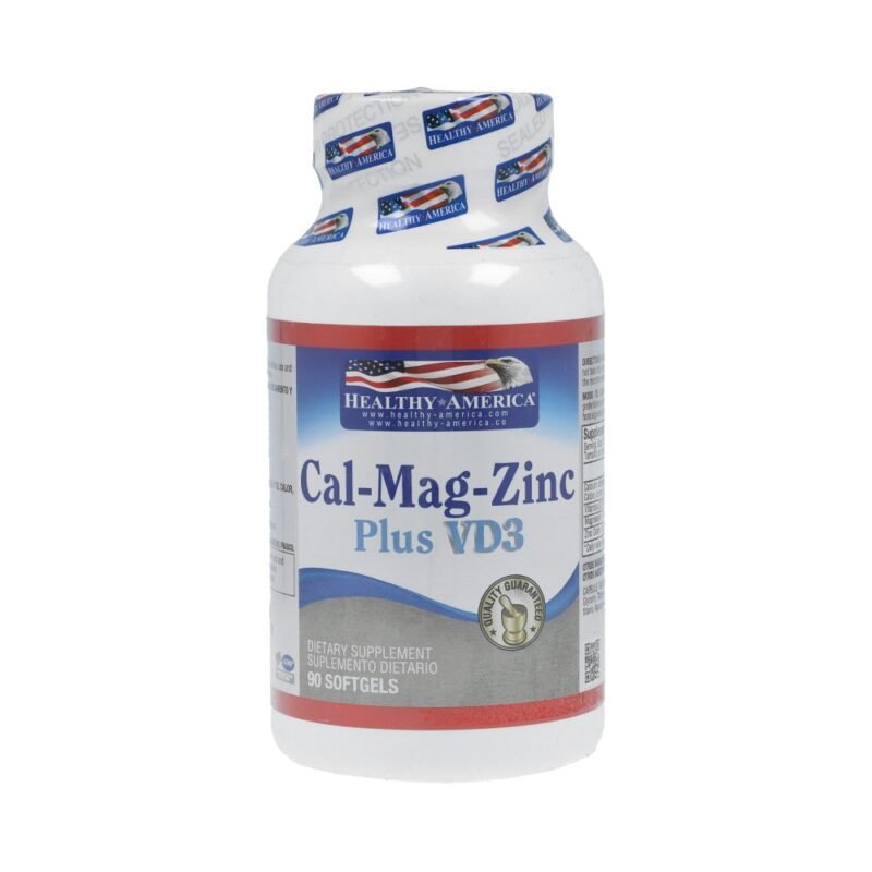 CAL MAG ZINC PLUS VD3 FRASCO X 90 CAPSULAS (HEALTHY AMERICA)