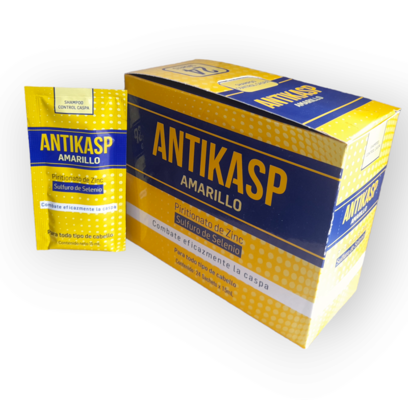 ANTIKASP AMARILLO SHAMPOO CAJA X 24 COJINES (SANOFI)