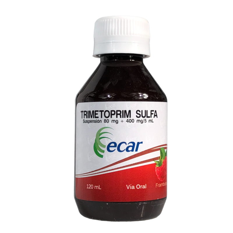 TRIMETOPRIM SULFA 80/400 MG SUSPENSION FRASCO X 120 ML (ECAR)