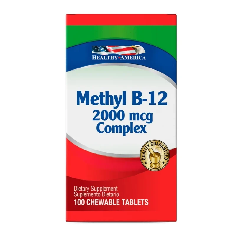 METHYL B-12 COMPLEX 2000MCG FRASCO X 100 TABLETAS  (HEALTHY AMERICA)