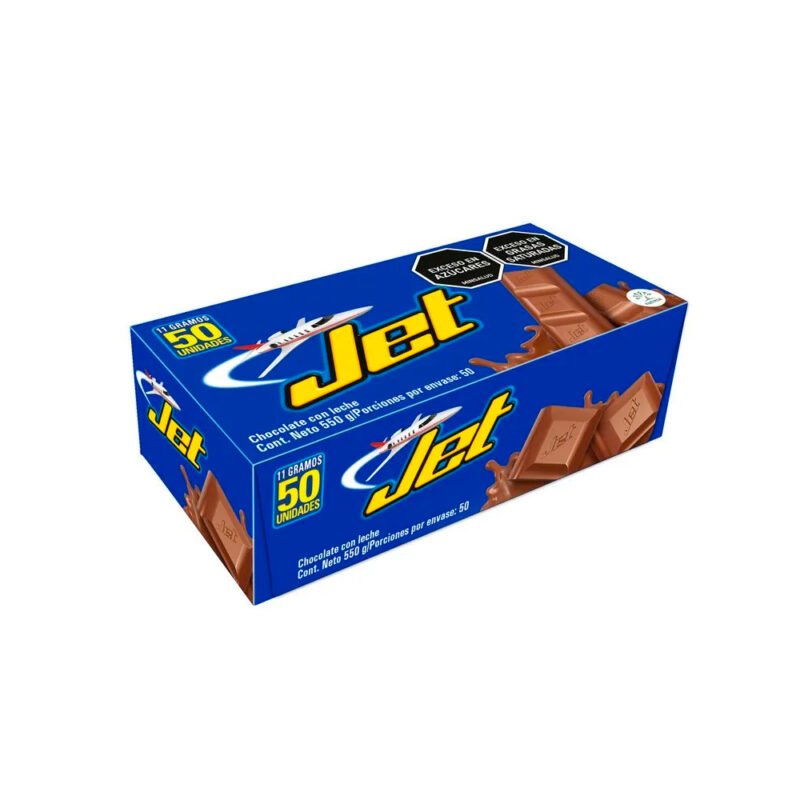 CHOCOLATINA JET LECHE CAJA X 50 UNIDADES 11 GR (NUTRESA)