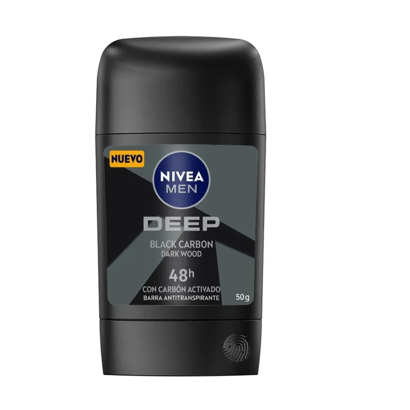 NIVEA MEN DEEP BLACK CARBON BARRA TUBO X 50 GR  (BDF)