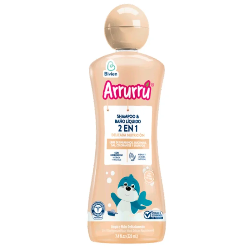 ARRU RRU SHAMPOO Y BAÑO AVENA 2X1  FRASCO X 220 ML (BELLEZA EXPRESS)