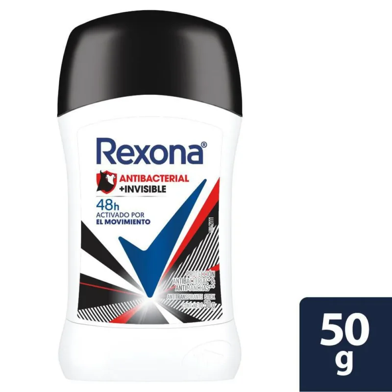 REXONA WOMEN ANTIBACTERIAL INVISIBLE BARRA X 50 GR (UNILEVER)