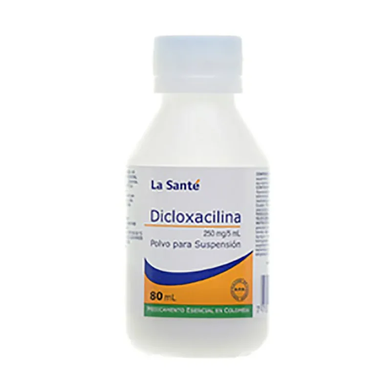 DICLOXACILINA 250 MG SUSPENSION FRASCO X 80 ML (LASANTE)