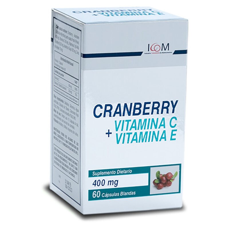 CRANBERRY VITAMINA C Y E X 60 CAPSULAS (ICOM)