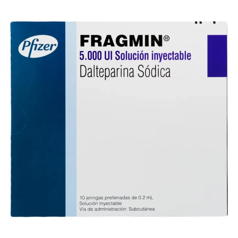 FRAGMIN 5000UI JERINGA PRELLENADA CAJA X 10 AMPOLLAS (PFIZER)