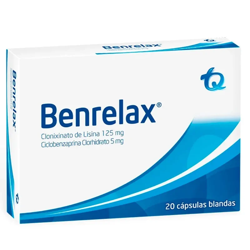 BENRELAX 125MG/5MG CAJA X 20 CAPSULAS (TECNOQUIMICAS)