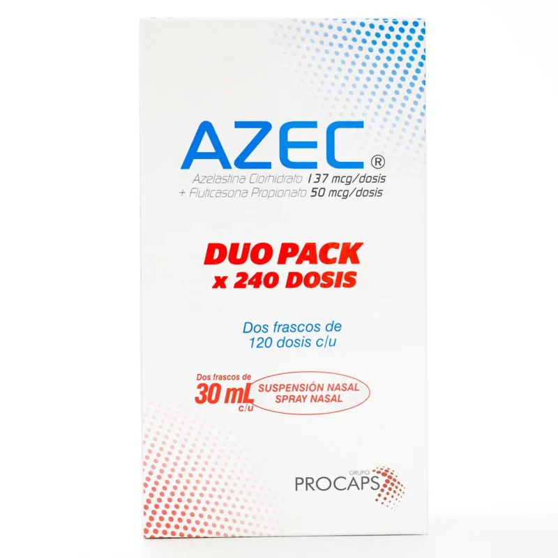 AZEC SUSPENSION CAJA X 2 FRASCOS X 120 DOSIS (PROCAPS) - Droguería Ética